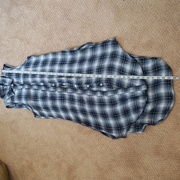 TRIXXI Long Western Plaid vest - Picture 5 of 7